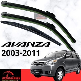 Wiper Depan Belakang Avanza 2003-2011 Model Frameless Full Karet Berkualitas