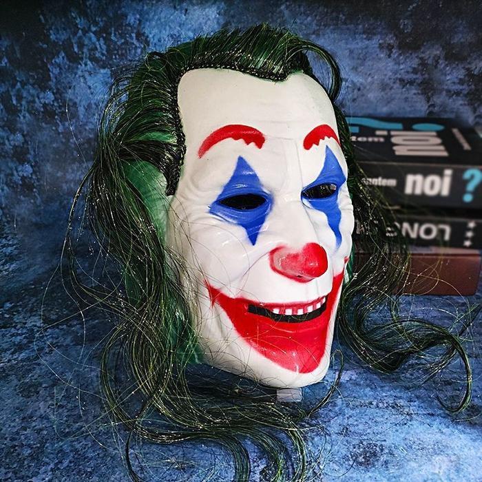 Best Seller Joker Topeng Badut Rambut Hijau Plastik Clown Mask Untuk Halloween Cosplay Original