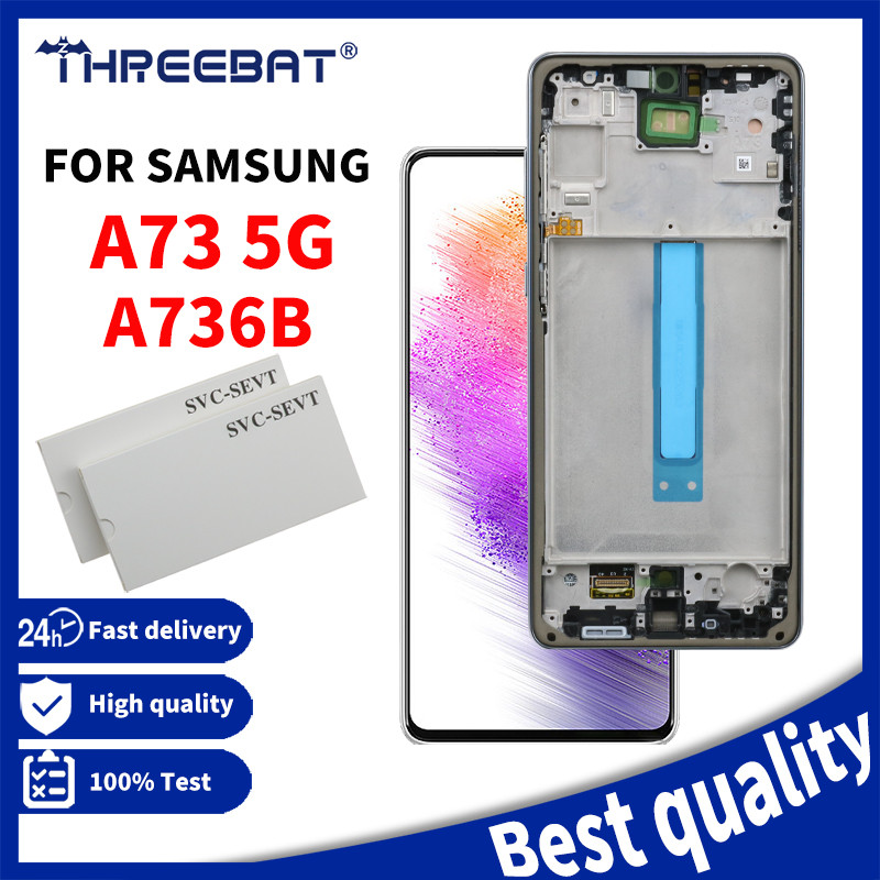 6.7" New Super AMOLED Plus 120Hz For Samsung A73 5G A736B SM-A736B/DS LCD Display Touch Screen