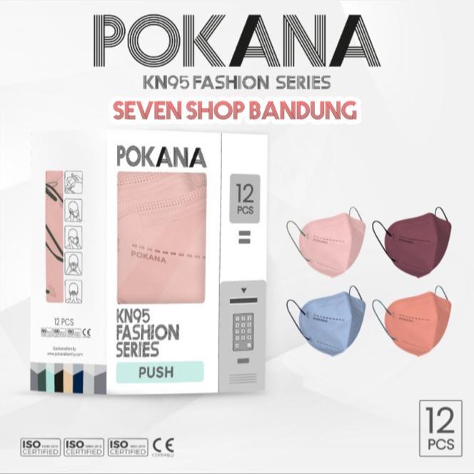 Masker Pokana KN 95 Fashion Series MIX WARNA 6 ply medis