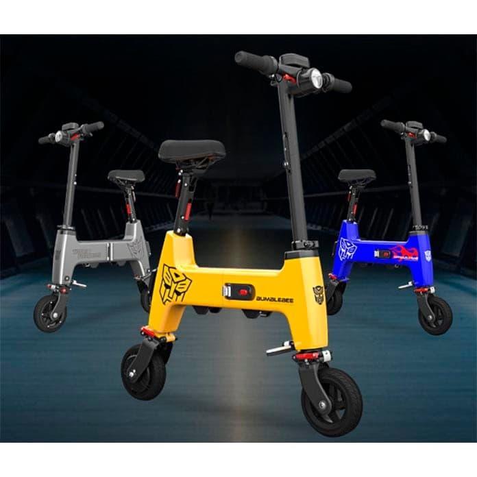 Skuter Elektrik Lipat Mini Smart Moped H1 Xiaomi HIMO Transformer - Biru