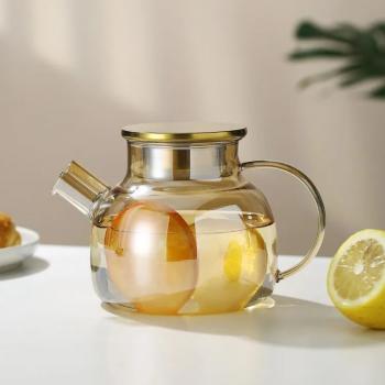 ST-023 TEKO KACA TEH TAHAN PANAS 1LITER / TEKO KACA TEH / TEKO KACA MINUMAN