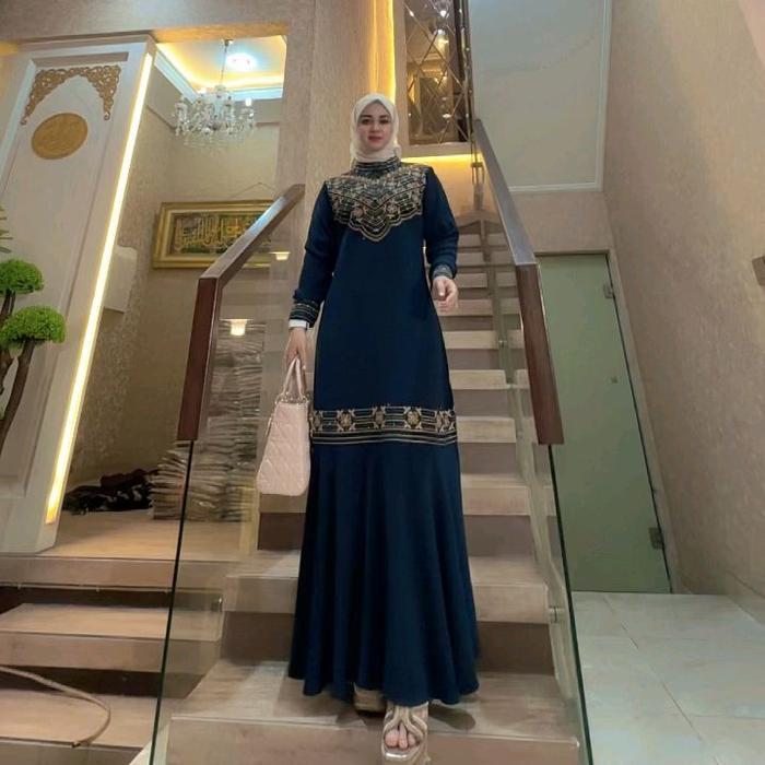(TANPA HIJAB) Nazwa Abaya Nayara Dress Model Duyung Elegan