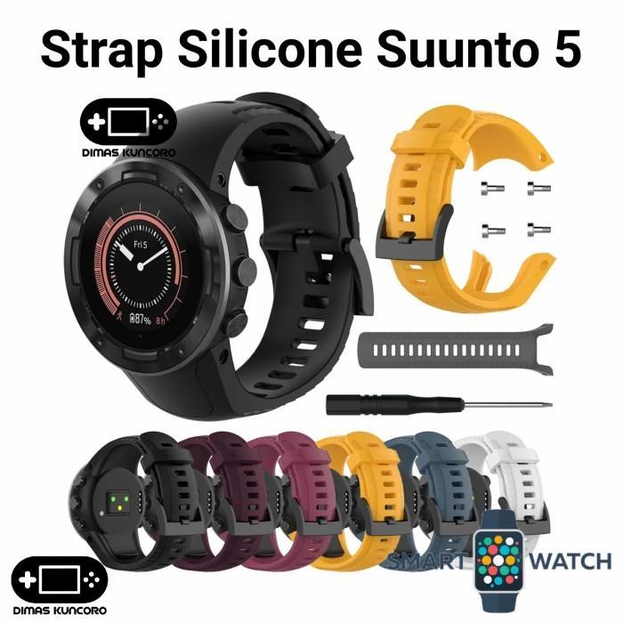 Strap Silicone Suunto 5 Silicon Tali Jam Tangan Karet Smartwatch Suunto 5