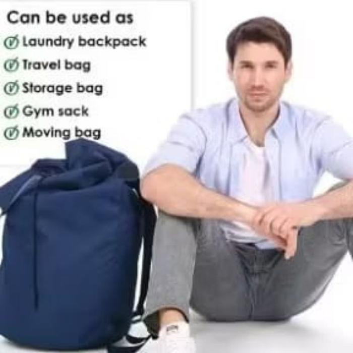 PROMO Ransel Tas Laundry Bahan kuat besar jumbo tas pakaian kotor laundry bag jumbo NEW