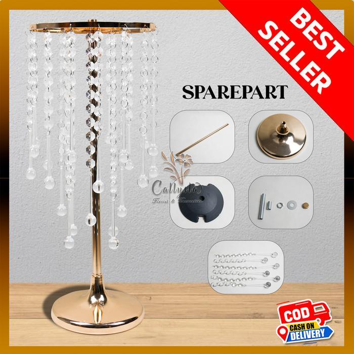 (CALLYSTA) VAS BUNGA STANDING LOLIPOP DECOR WEDDING SURABAYA HIASAN MEJA MEWAH DEKORASI PELAMINAN