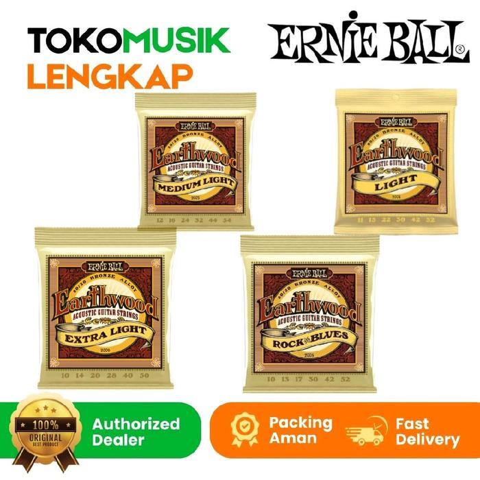 SALE Senar Gitar Akustik Ernie Ball 2003 Acoustic String Ernie Ball 2004 Senar Ernie Ball 2006 80/20