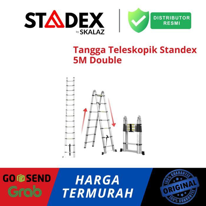 TANGGA TELESKOPIK STANDEX 5M DOUBLE