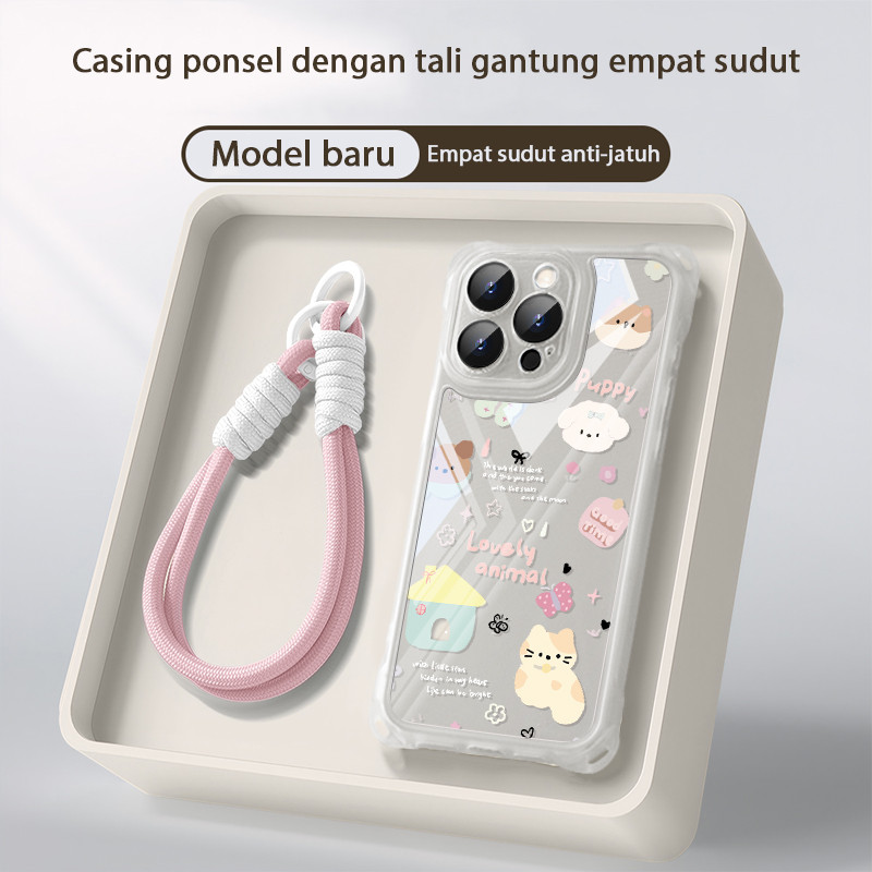 Kucing Aesthetic Cute Shockproof Case Oppo A6 Pro A5X A5 2025 A5I Pro A16 A18 A38 A60 A3 A3X Sjgs Te