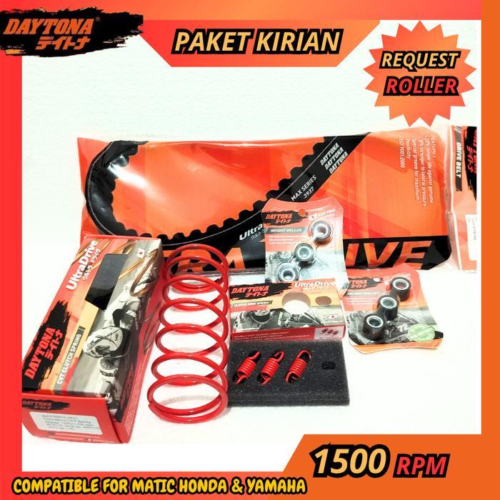 TERHEMAT PAKET UPGRADE KIRIAN CVT 1500 RPM DAYTONA BEAT FI VARIO 110 125 150 SCOBU BEAT DELUXE