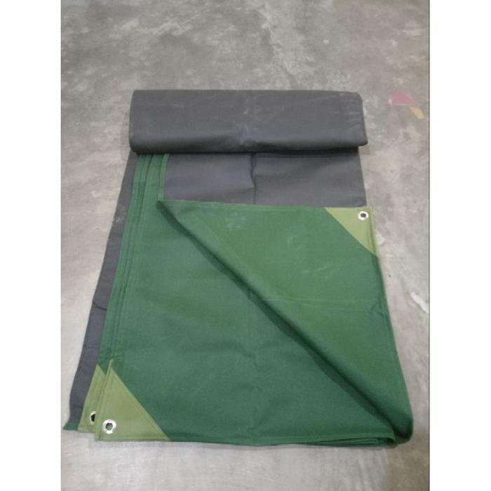 Terpal kain lapis karet CV tentara tebal UK 2x2m,2x3m,3x3m,,kanvas kain terpal truk,, pickup,,tenda