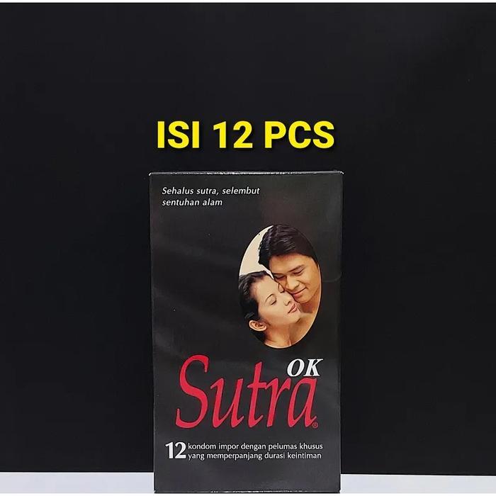 Dexie_Store Kondom Sutra Hitam Ok Isi 12 / Kondom Sutra Hitam Plus Pelumas Isi 12