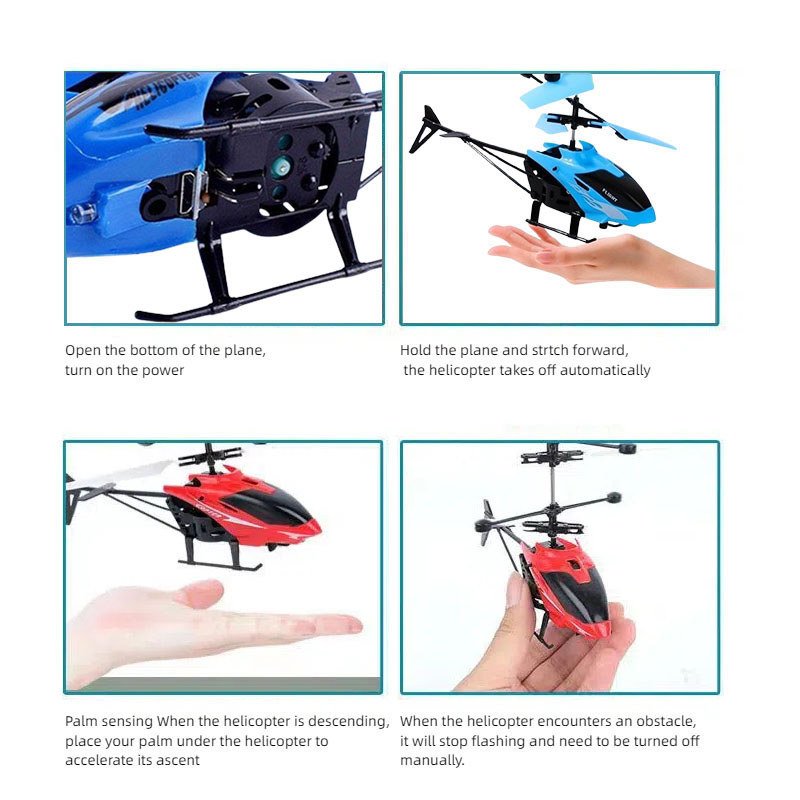 Rechargeable Rc Drone Remote Safe Fall-Resistant Rc Helicopters Drone Children Toys