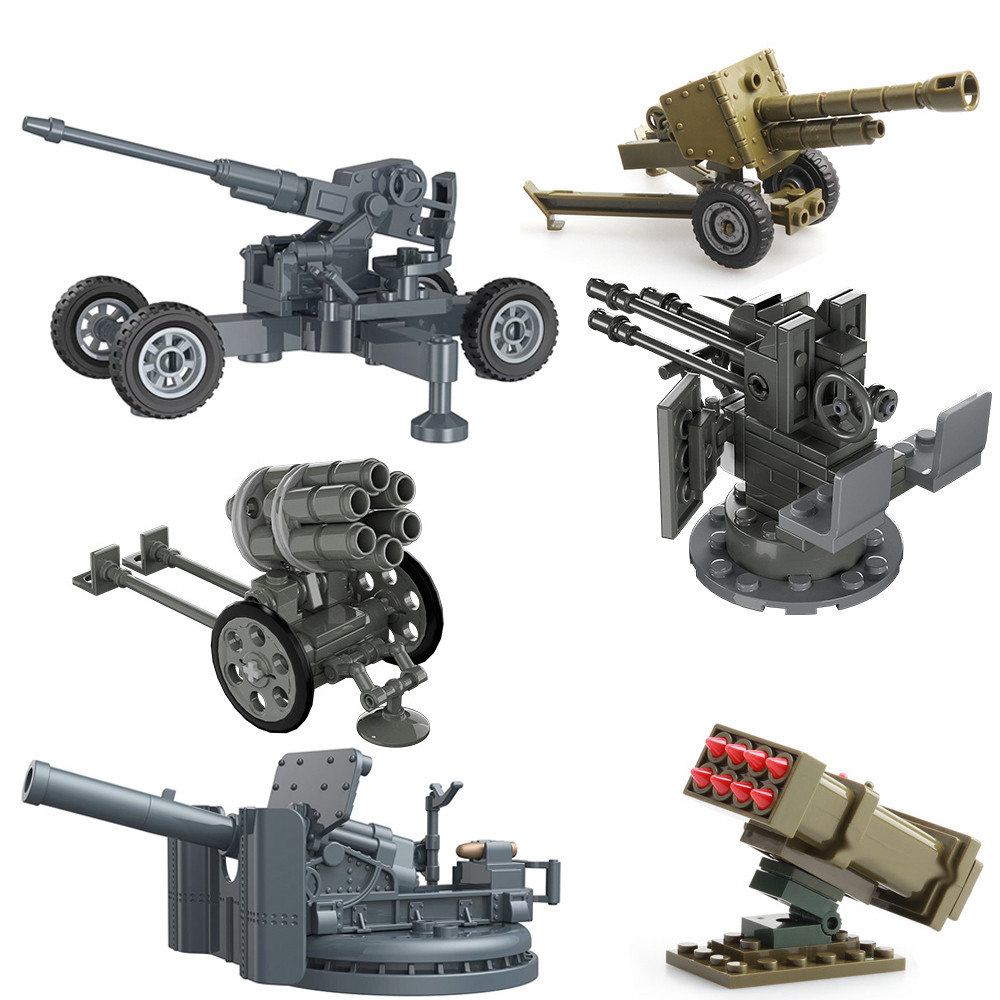 World War 2 Ww2 Antiaircraft Gun Rocket Artillery Military Army War Weapon Soldier Moc El Building