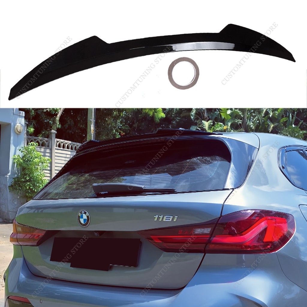 For F40 116I 116D 118D 118I 120I 120D 2019-2024 Gloss Black Abs Rear Spoiler Ca Extension Rear Wing
