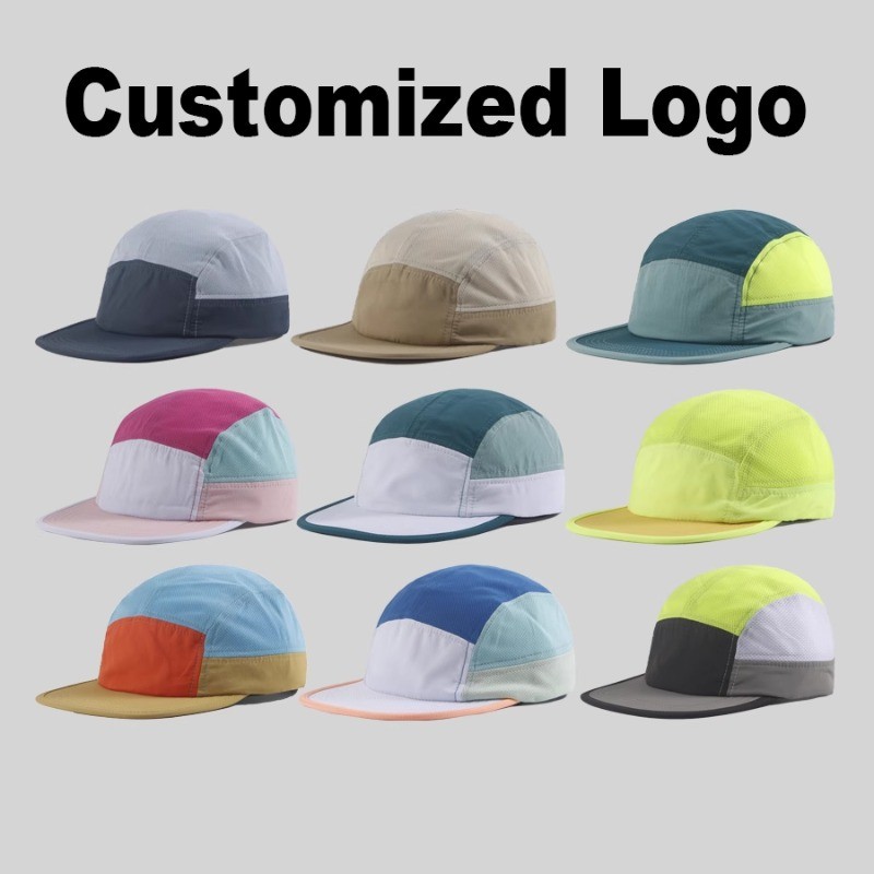 Custom Logo Print Ican Street Quick-Drying Flat-Brim Baseball Cap Men Women Outdoor Breathable Sport