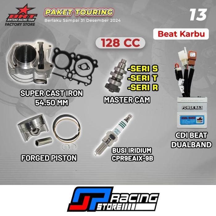 Termurah BRT Paket Bore Up Touring 1 Honda Beat / Scoopy Karbu menjadi 128cc