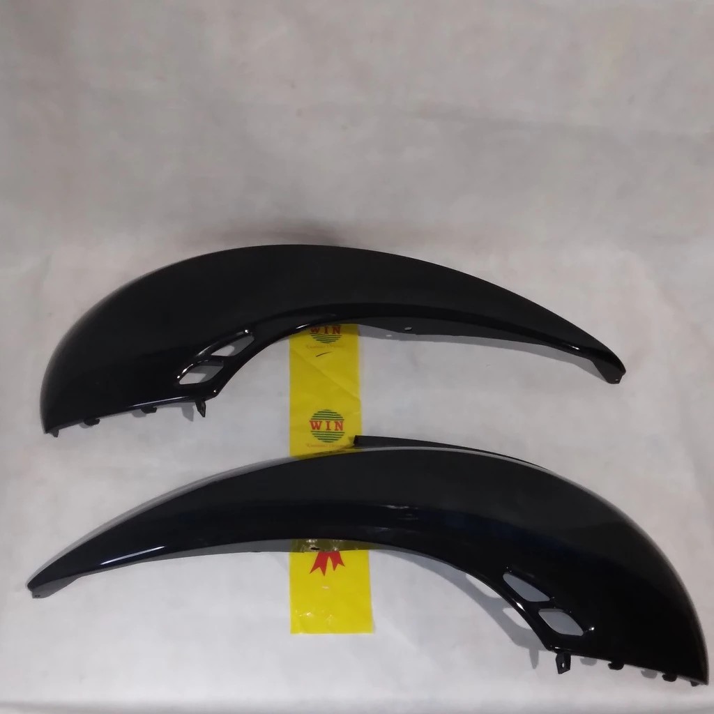 Cover Body Belakang Scoopy Lama Old Karbu KYT HITAM VIOLET (1 SET KANAN KIRI) Original WIN