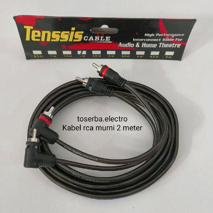 (COD) Kabel Audio RCA 2m Tensis rca 2 meter audio mobil dan home audio