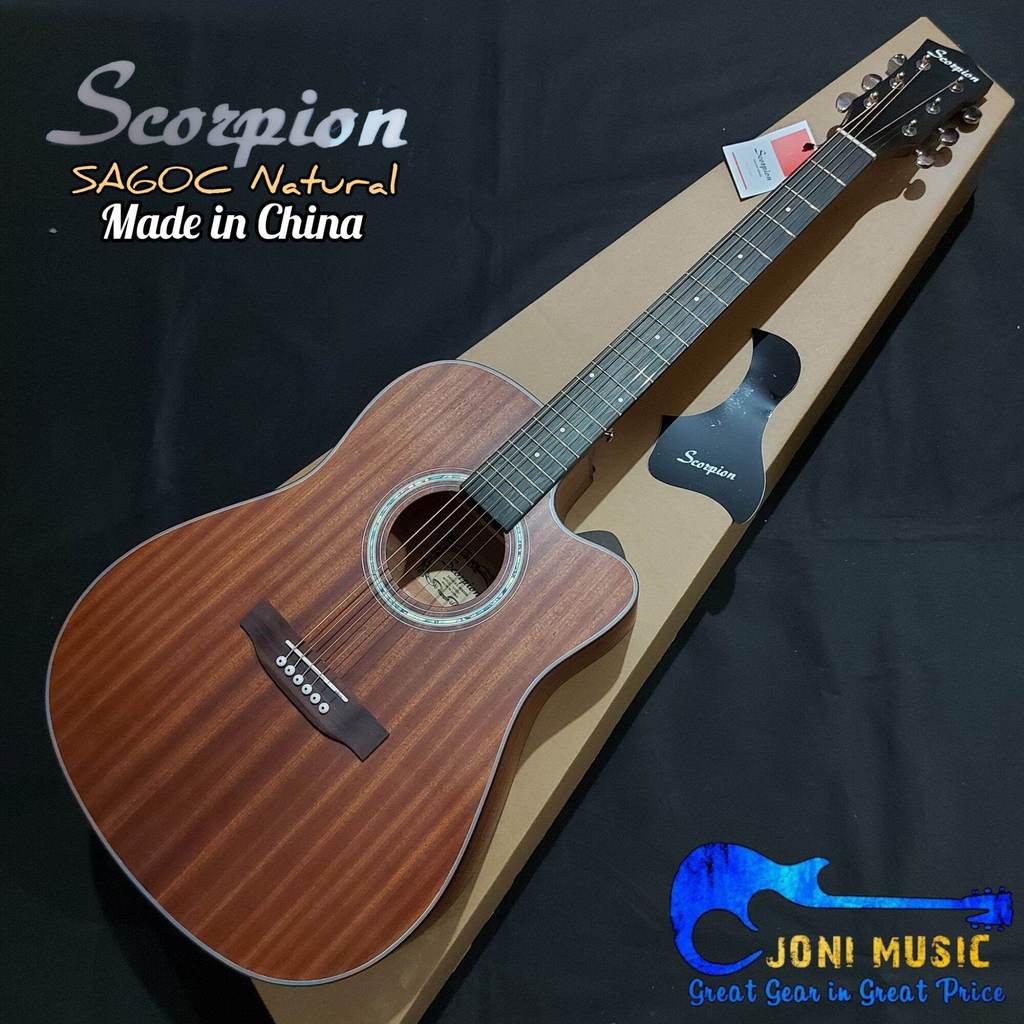 Gitar Scorpion Akustik SA60C Akustik Elektrik SA60CEQ Original