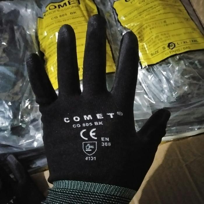 "New" SARUNG TANGAN COMET hand glove Comet CG-805 BK hitam CG805