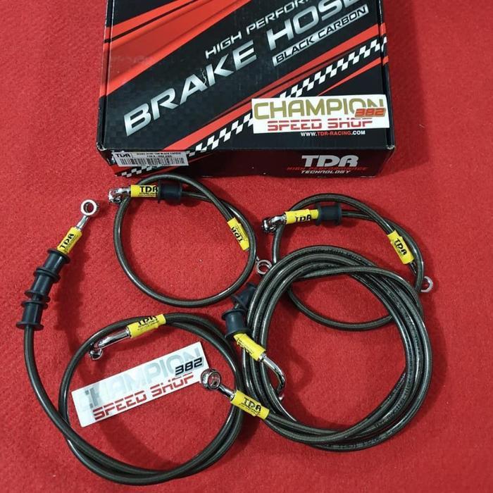 Selang Rem TDR Racing NMAX Old All New NMAX 2020 ABS Black Carbon