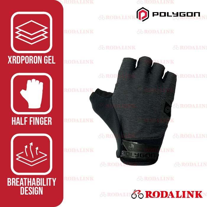 DISKON Polygon Sarung Tangan Sepeda Gunung MTB XC Misty READY STOCK