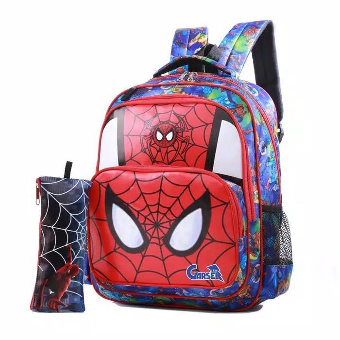 ASLI tas anak laki laki spiderman sd GARSEL GWI 6503 READY STOCK