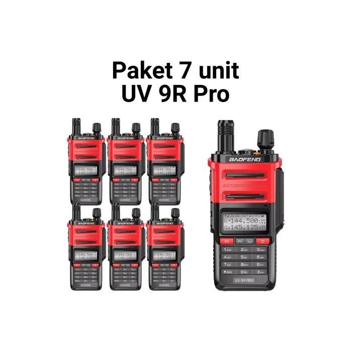Paket 7 unit UV 9R Pro radio HT komunikasi jarak jauh UV9r uv-9r pro
