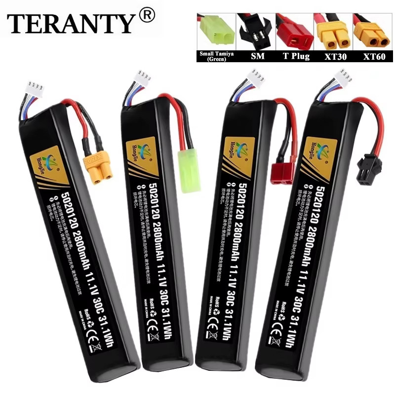 Original Rc Water Gun Airsoft Lipo Battery 11.1V 3S 2800Mah 30C 5020120 For Airsoft Bb Air Pistol