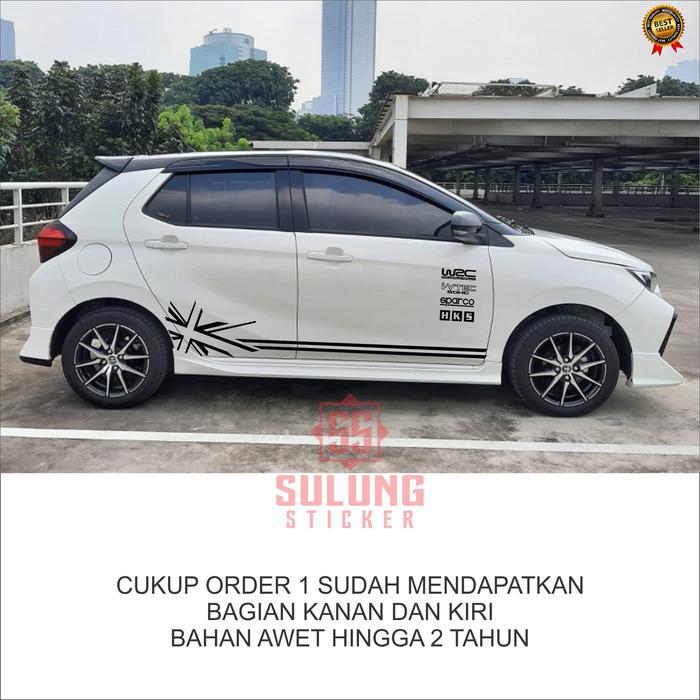 Ready Stiker Mobil Simple Agya Ayla Yaris Jazz Brio Aksesoris Variasi Keren