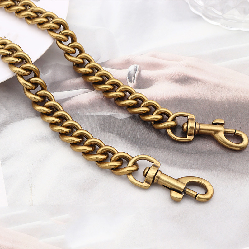 Aluminum chain strap bag silver gold metal chain 13mm Designer Shoulder Bag Chain replacement