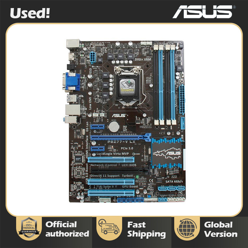 ASUS P8Z77-V LX LGA 1155 Intel Z77 HDMI SATA 6Gb/s USB 3.0 ATX Intel Motherboard