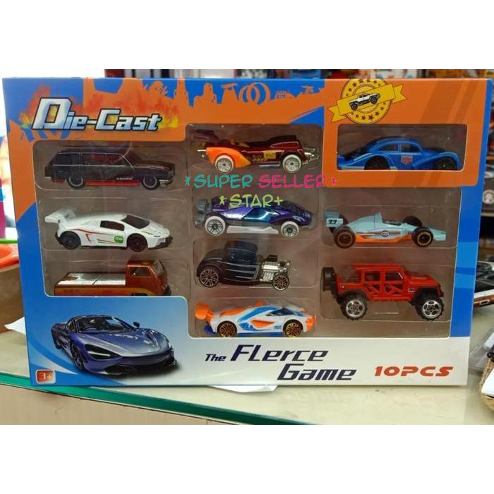 MAINAN DIECAST MOBIL HOT WHEELS KARAKTER AVENGERS ISI 10 PCS 08255