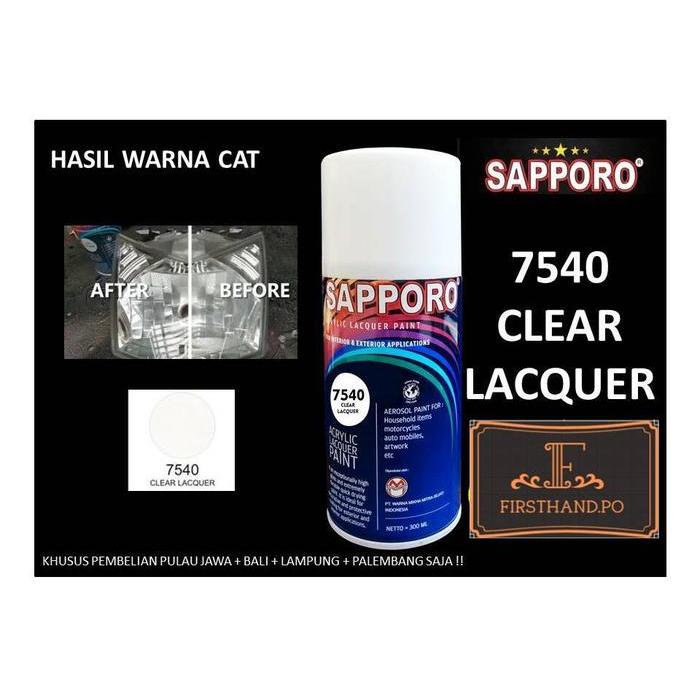 SAPPORO 150ML 7540 CLEAR LACQUER CAT SEMPROT PYLOX