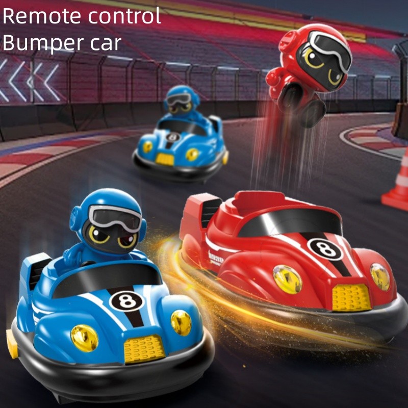Remote Control Bumper Car Battle Bumper Car Collision Ejection Kart With Music Light Toy