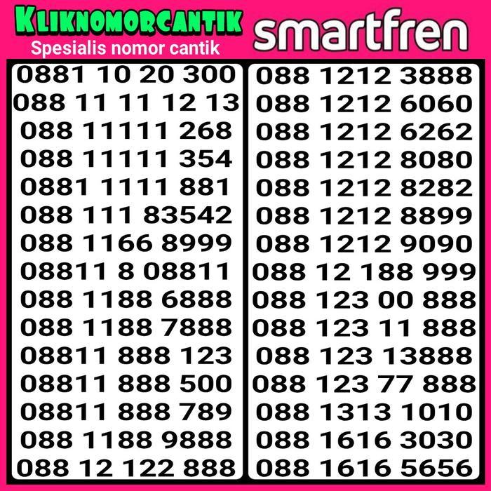 Nomor Cantik Smartfren Kartu Perdana Smartfren Murah Sp.11