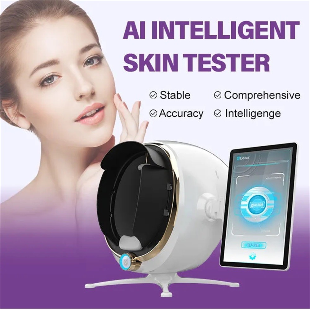 2025 Newest AI Facial Detector Skin Analyzer Face Scanner Skin Analysis Machine Magic Mirror 3D
