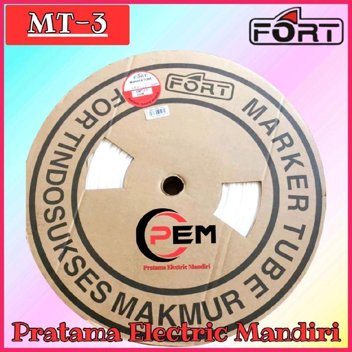 [Roll=200Mtr] Fort Marker Tube Marking Tube Kabel Marker Omt Mt-3 Mt-3.0 Mt-3,0 Mt3 Mt3.0 Mt3,0