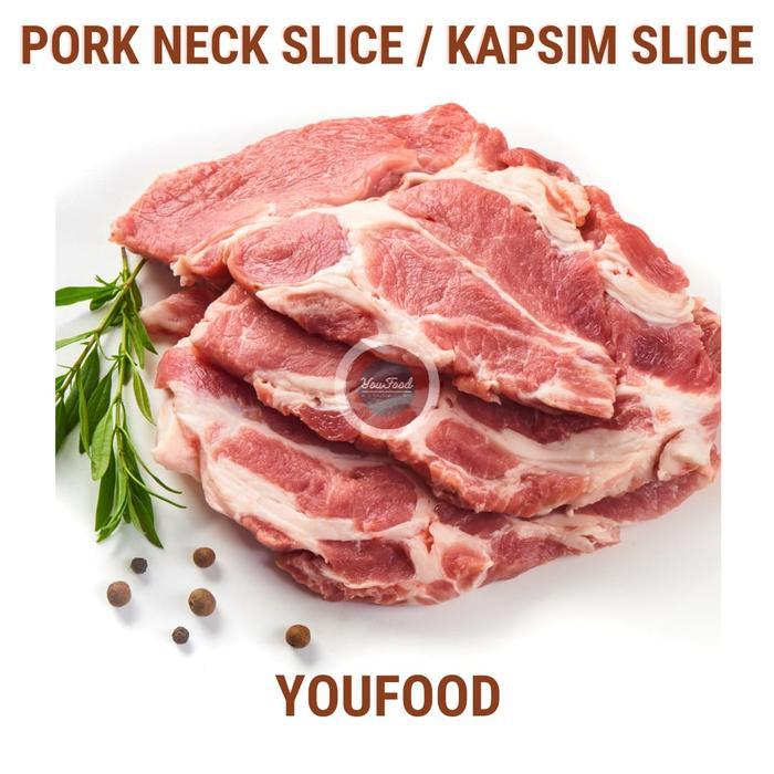 Pork Neck-Capsin Slice-Bali / Daging Babi Kapsim Slice - Babi Bali