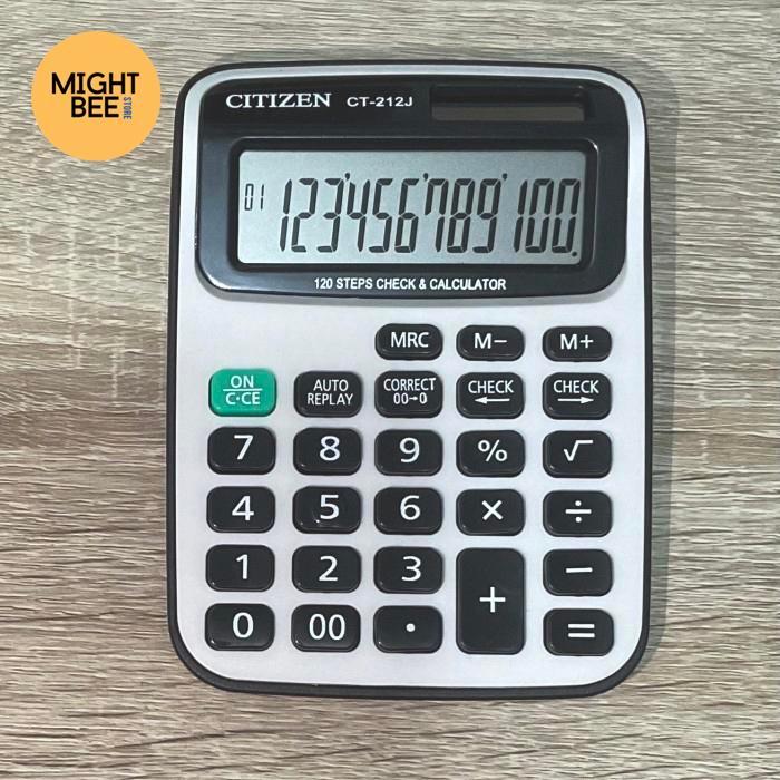 Kalkulator Citizen CT212J - Kalkulator 12 Digit - Kalkulator Kecil
