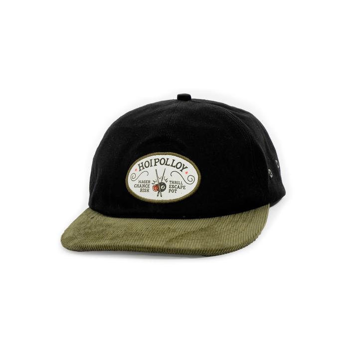 Hoi Polloy - Topi - Wager Cap (Black Green) Corduroy Twill