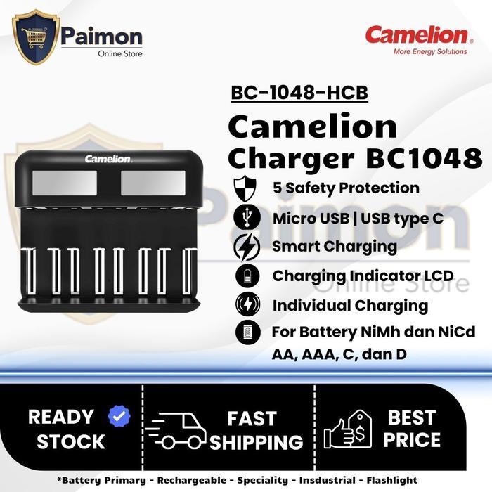 Camelion Charger Baterai 8 Slot LCD - BC1048