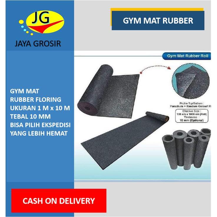 GYM MAT KARPET LANTAI KARET RUBBER FLOORING FITNESS GYM