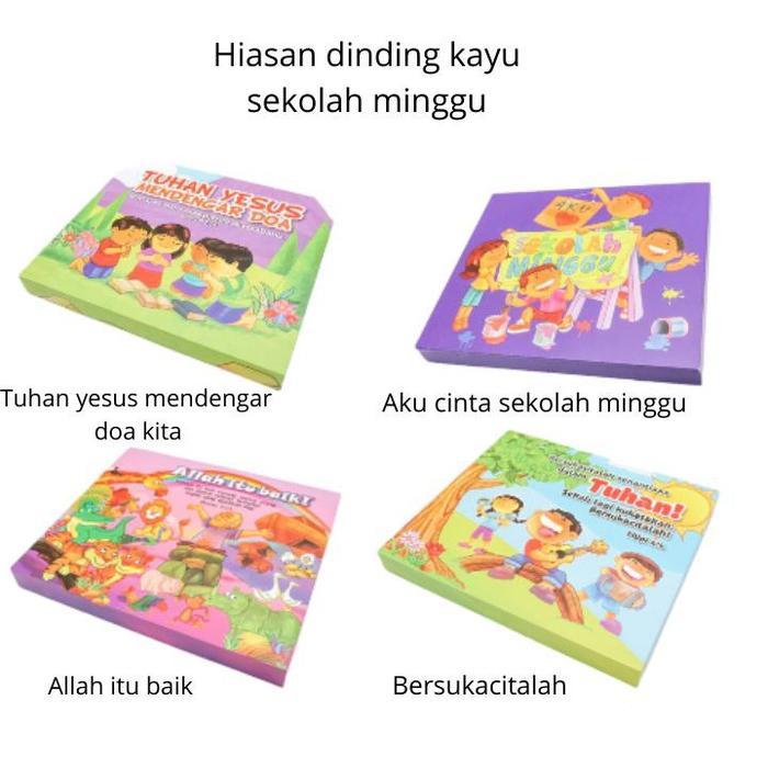 Hiasan Dinding Sekolah Minggu Pajangan Dinding Hiasan Gantung Rohani Dekorasi Sekolah Anak