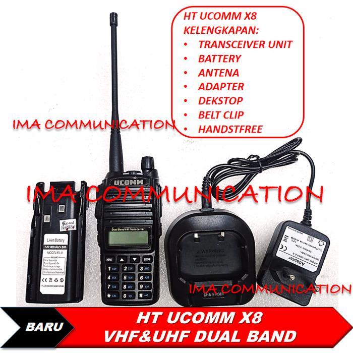 HT UCOMM X8 DUAL BAND BUKAN BAOFENG - BERLIN - WEIRWEI UV82