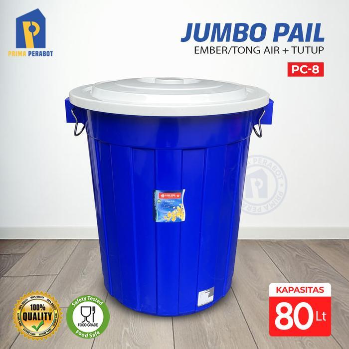Ember Tong Air 80 Liter Jumbo Dengan Tutup Lion Star Pc-8