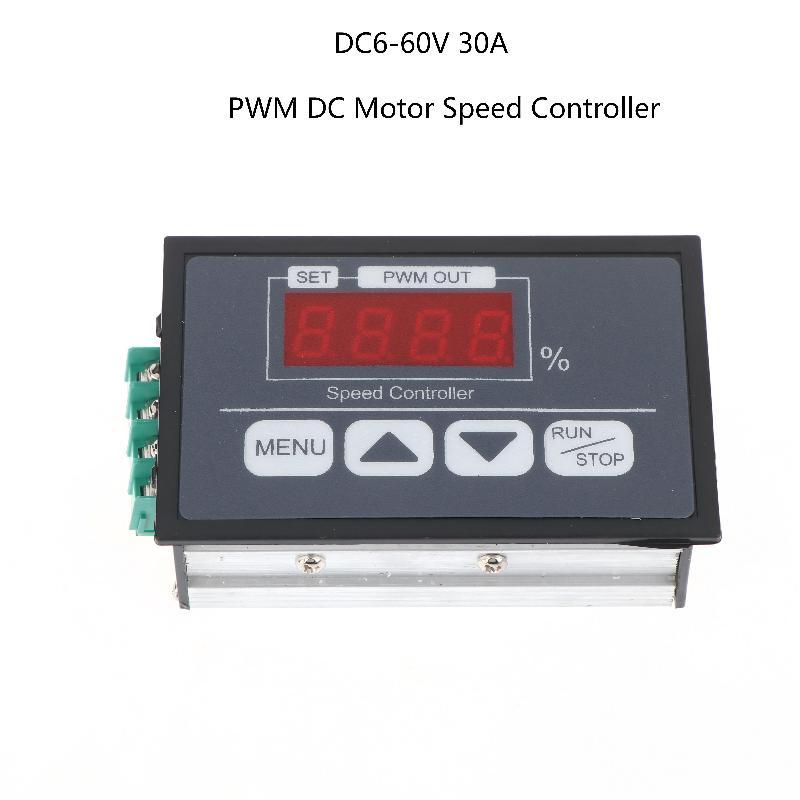 PWM DC Motor Speed Controller Digital Display Power Controller DC6-60V 30A Speed Controller Slow