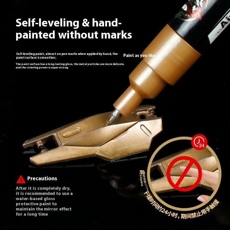 Metallic Markers Colouring Pens For Mech Painting Paint Marker Pen Reflective Paint Model Marker Pen