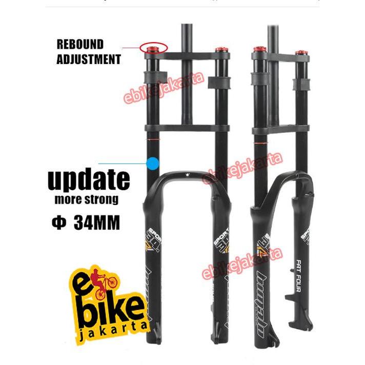 HIMALO TAIWAN Front Fork shock depan Fat Bike Fatbike 26" 135mm AIR